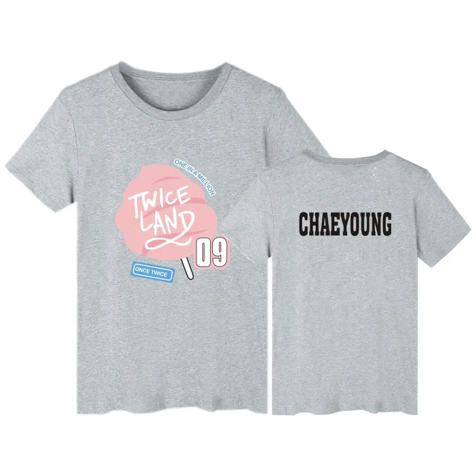 Новая летняя футболка Kpop с принтом имени двойного члена поддержка фаната kpop