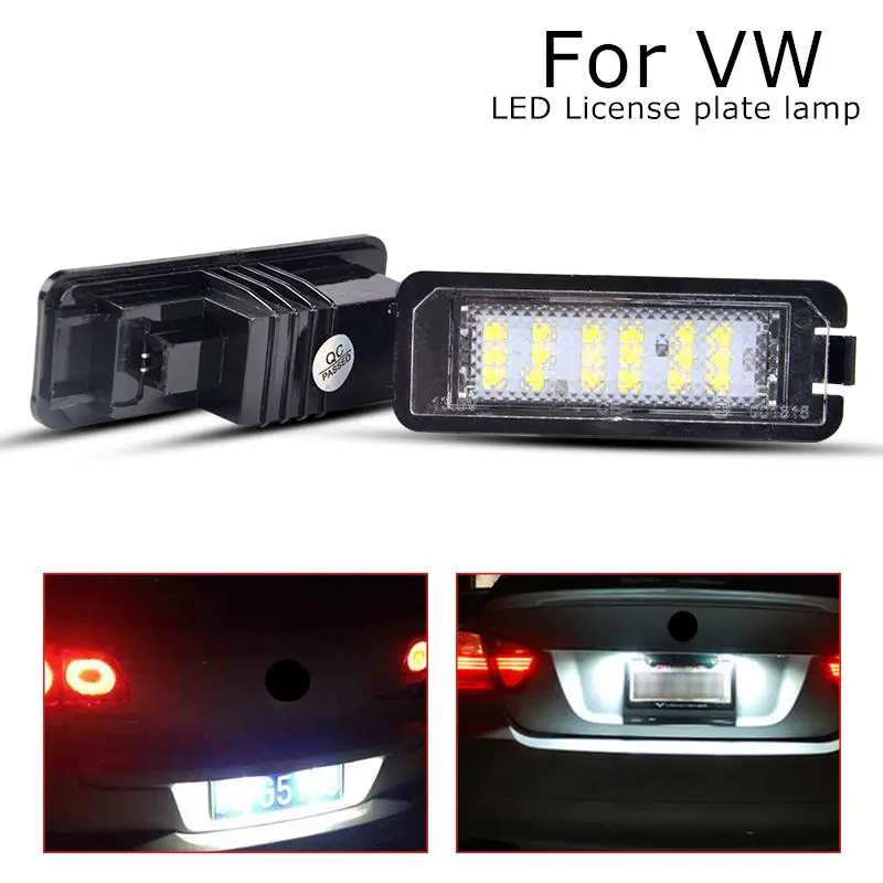 Светодиодные лампы для номерного знака 2 шт. наружные аксессуары volkswagen Lupo polo Scirocco