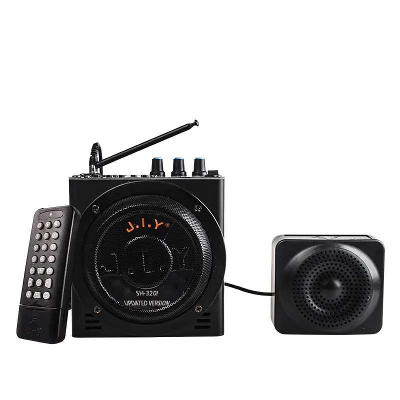 Teaching Wireless Voice Amplifier External Megaphone Booster Loudspeaker for U disk FM Tour Guide teacher with microphones |