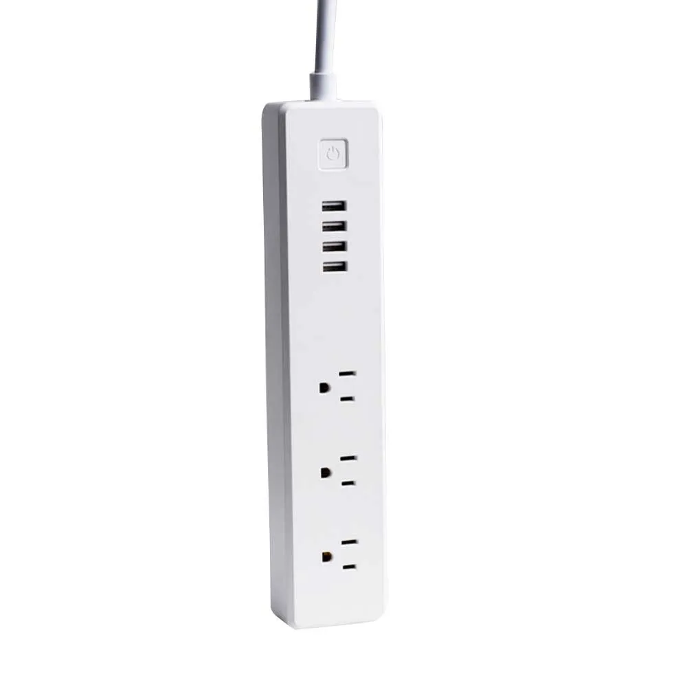 EPULA Новинка US 3 AC Розетка 4 USB Wifi беспроводной пульт дистанционного управления