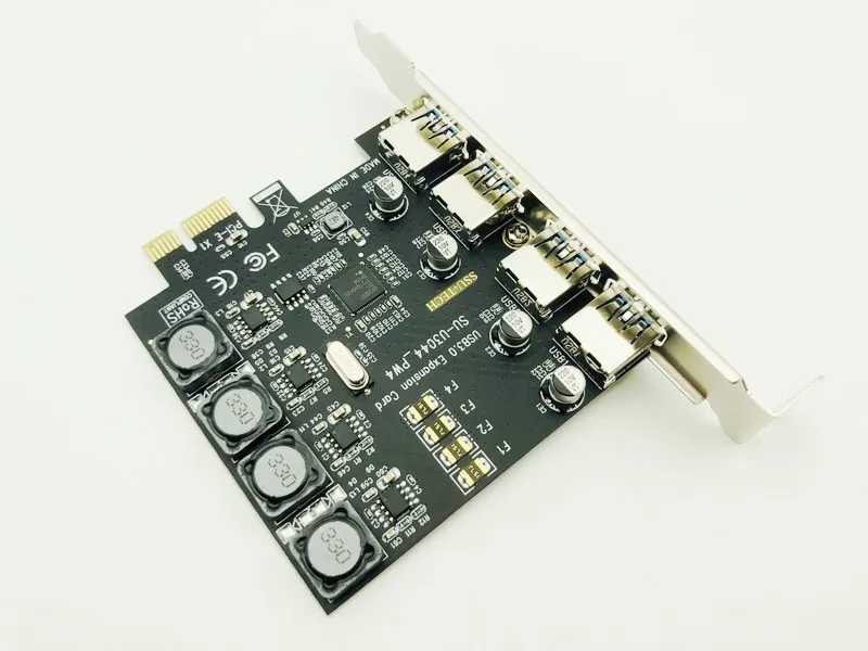 USB 3 0 PCI E 4 порта концентратор Exprss к Расширительная карта адаптер 5 Гбит/с для