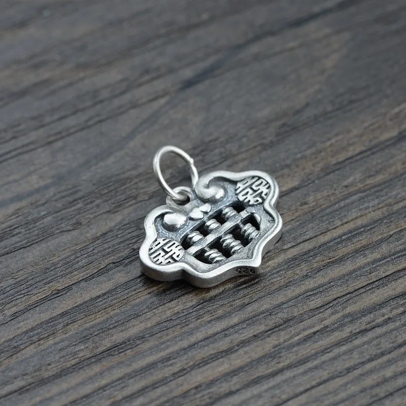 

Кулон FNJ из серебра 925 пробы в виде Абака, подвеска с обеих сторон, оригинальные кулоны из чистого тайского серебра S925 для женщин, изготовлени...