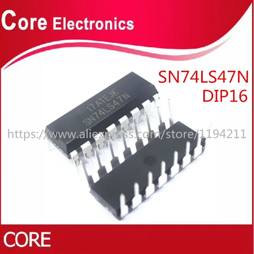 SN74LS47N SN74LS47 74LS47 DIP16 IC DECOD/DRVR 16 DIP ЛУЧШЕЕ КАЧЕСТВО|decoder ic| |