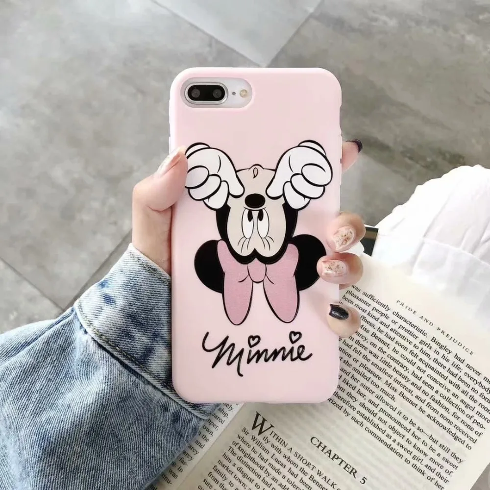 ORYKSZ милый мультяшный Микки с рисунком чехол для телефона iphone XS Max XR X 7 6 S 8 Plus Чехлы