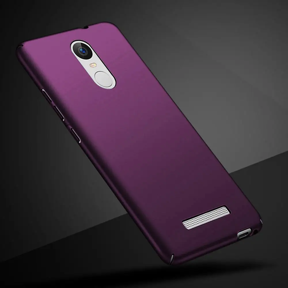Чехол для Xiaomi Redmi Note 3 Pro 150 мм, ультра тонкий матовый жесткий чехол-накладка для Xiaomi RedMi Note 3 150x76x8,65 мм, чехол для телефона s - Цвет: Purple