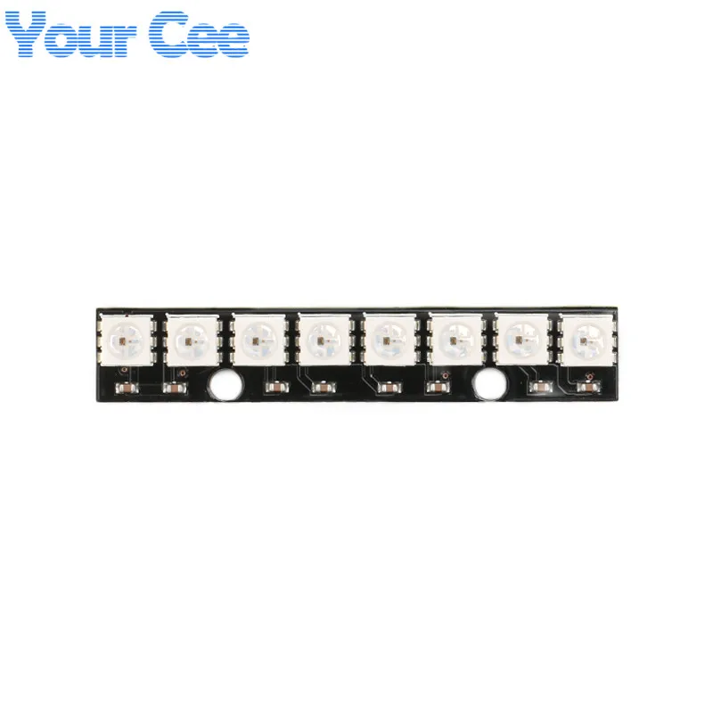 5 шт. 8 каналов WS2812 5050 RGB светодиодные фонари Встроенная полноцветная Разработка