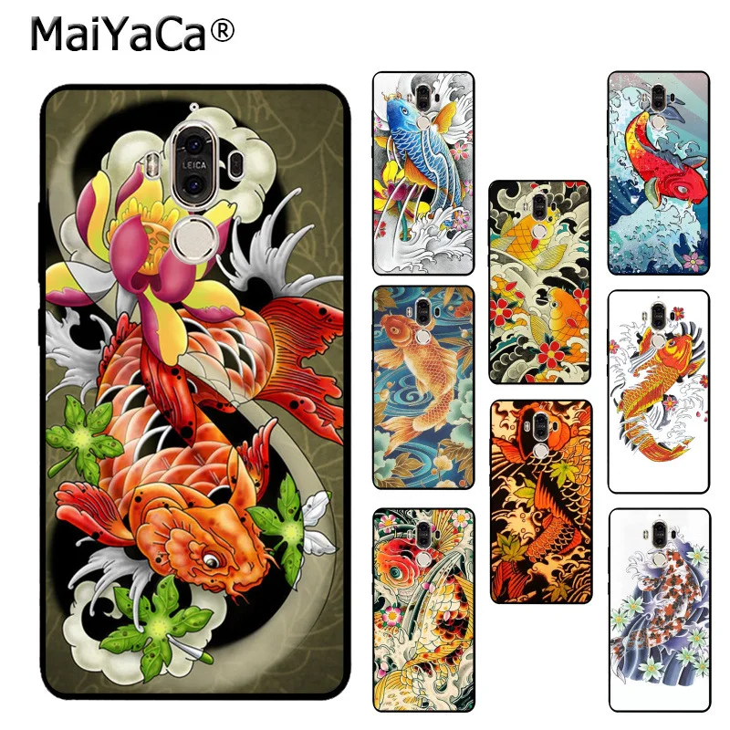 MaiYaCa японская Татуировка Koi Fish Новинка Fundas чехол для телефона Huawei mate 9 p9 p10plus mate9 10