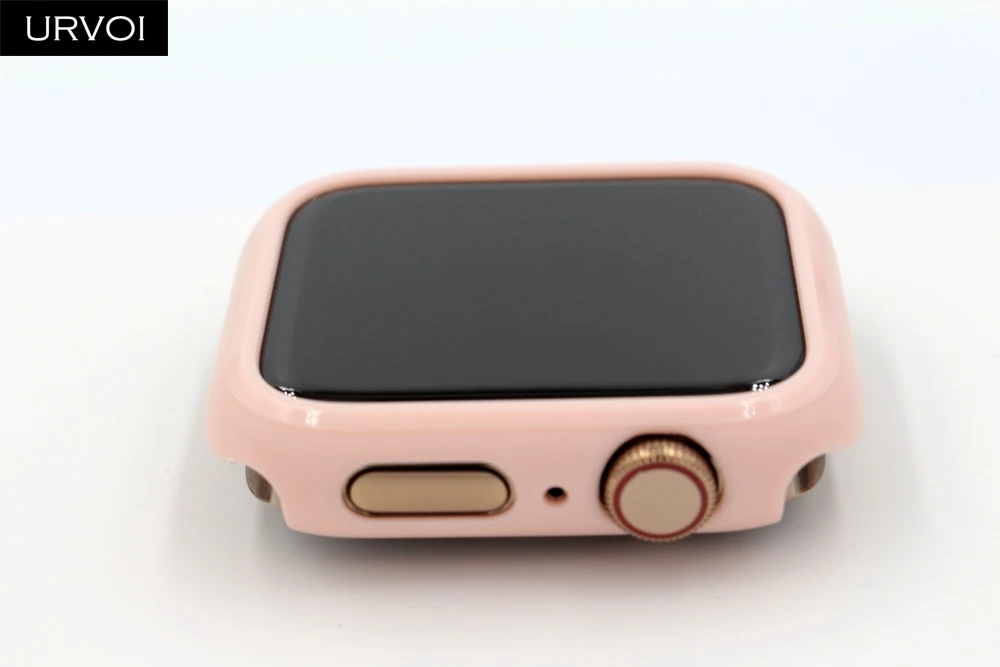 URVOI бампер для apple watch series 4 PC чехол для iWatch протектор пластиковая рамка Ультратонкий Тонкий чехол ремешок 40 44 мм
