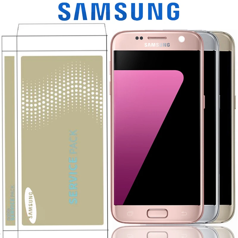 Оригинальный 5 1-дюймовый SUPER AMOLED ЖК-дисплей для Samsung Galaxy S7 G930 G930F сменный сенсорный