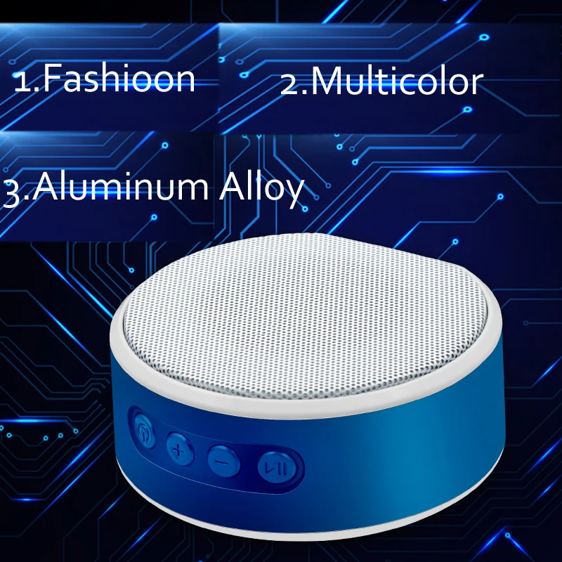 Синий красный черный золотой портативный Bluetooth динамик беспроводной плеер 600mA Li on