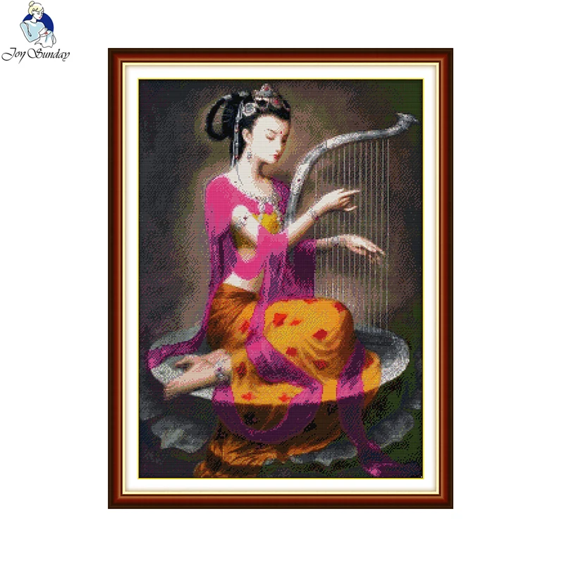 Joy Sunday Dunhuang Женская Серия Счетный 14CT и 11CT наборы для вышивки крестом DIY Ручная работа для вышивки домашний декор
