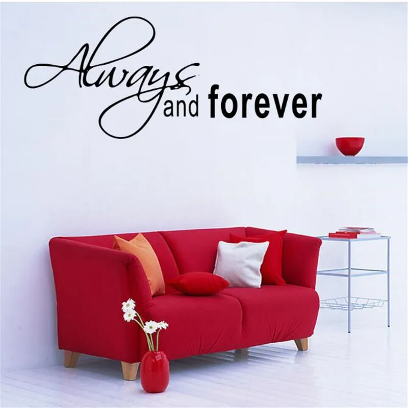 IDFIAF прямой настенный стикер для домашнего интерьера декоративные всегда и