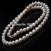 stunning 6mm near round cultured pearl necklace free shipping