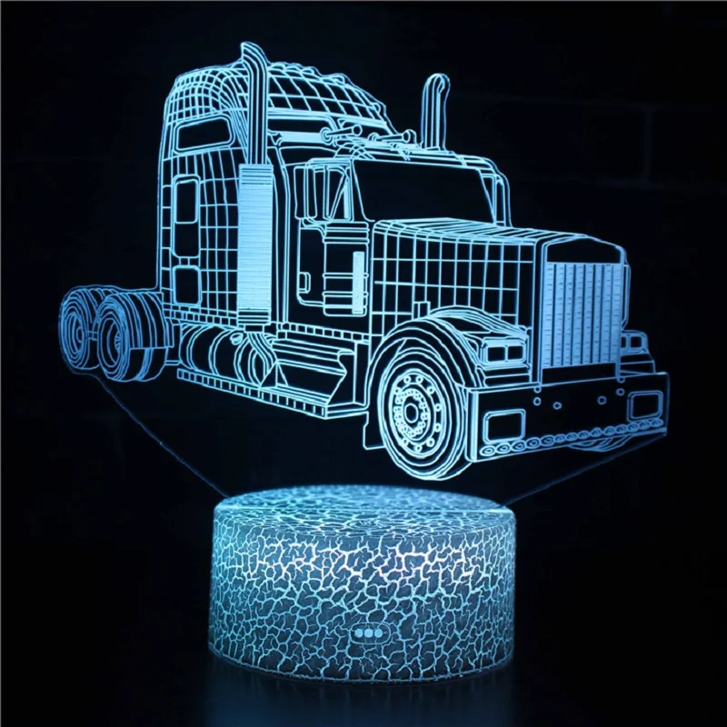 Экскаваторный 3d светильник с дистанционным управлением питание от USB и
