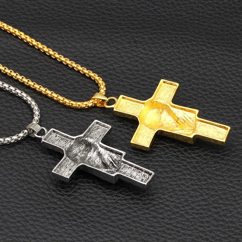 Эффектные Подвески в виде Креста Иисуса ожерелья для женщин и мужчин ювелирные