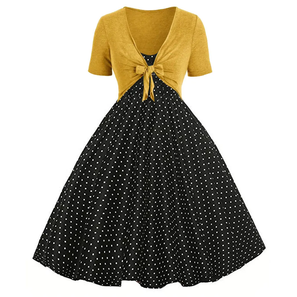 Женское летнее платье с волнистым принтом облегающий пуловер комплект одежды из