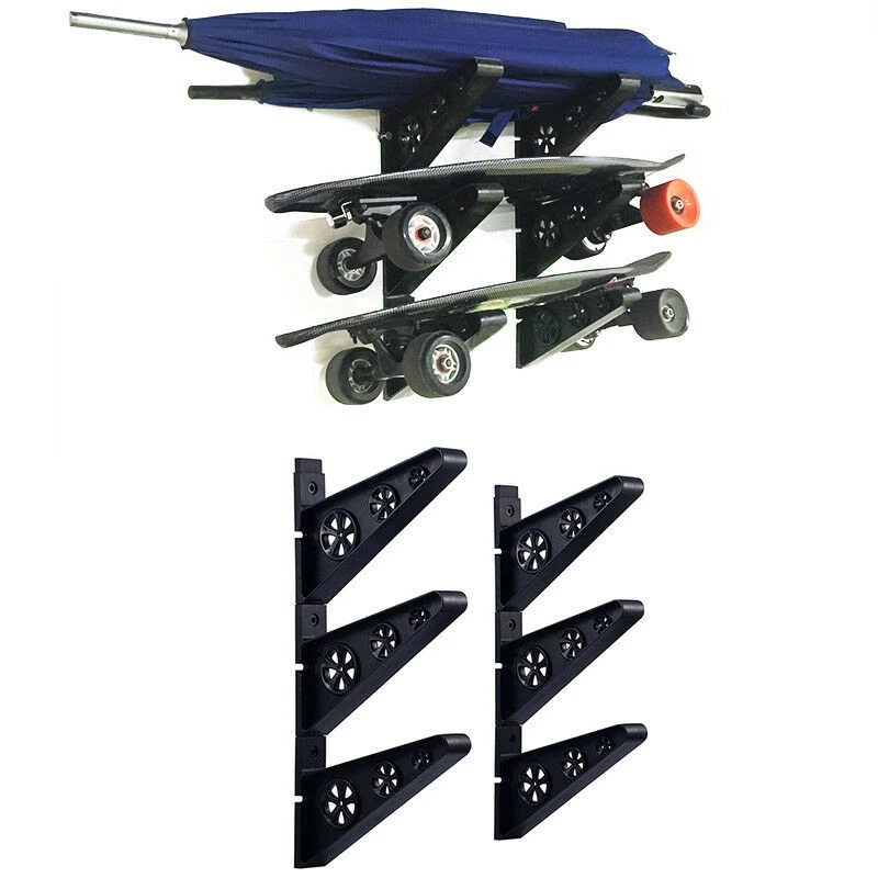 1 пара 123*20 см Стойка Longboard скейтборд настенный стеллаж с установленными винтами для хранения Вешалка Подставка Кронштейн