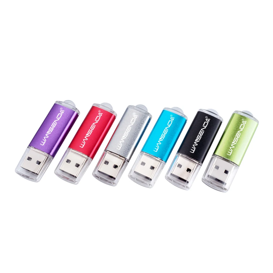 

WANSENDA Metal USB Flash Drive mini Pen Drive 8GB 16GB 32GB 64GB Real Capacity Pendrive 128GB 256GB Flash Memory Stick U Disk