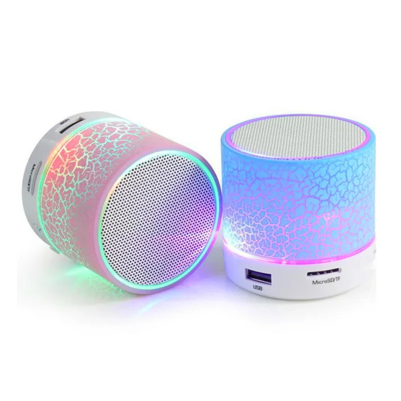 A9 LED Bluetooth динамик с трещинами мини цилиндрический сабвуфер светодиодный