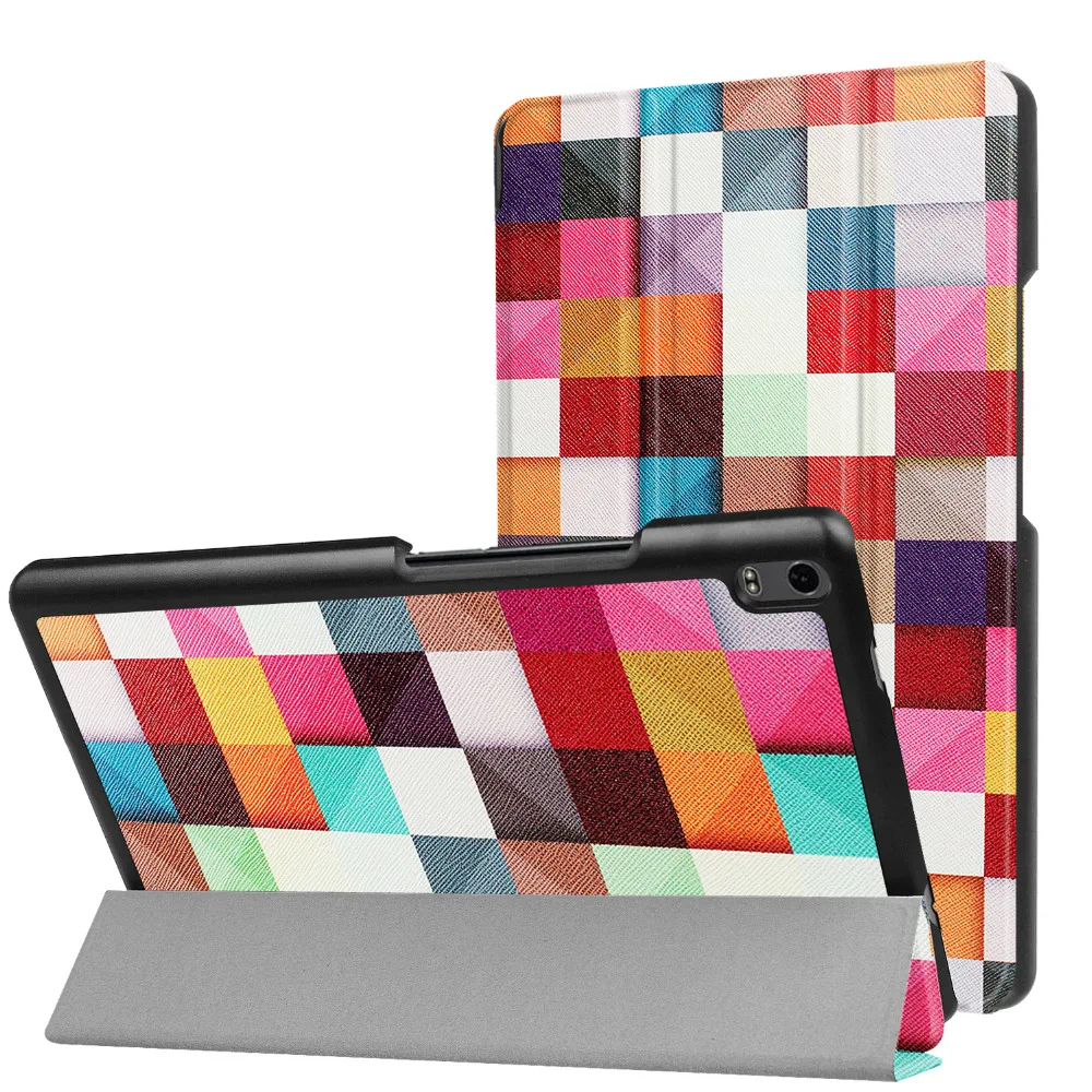 Ультратонкий Магнитный чехол из искусственной кожи с умным принтом для Lenovo TAB 4 8