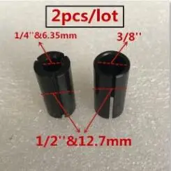 2pc adap 6.35 9.53 1/2 ''12,7 мм 3/8'' маршрутизатор Втулка Конусная Зажимная гайка адаптер хвостовик ЧПУ аксессуары Замена для Makita 3612 763629-0 763622-4 763628-2 - Цвет: 2pc adap 6.35 9.53