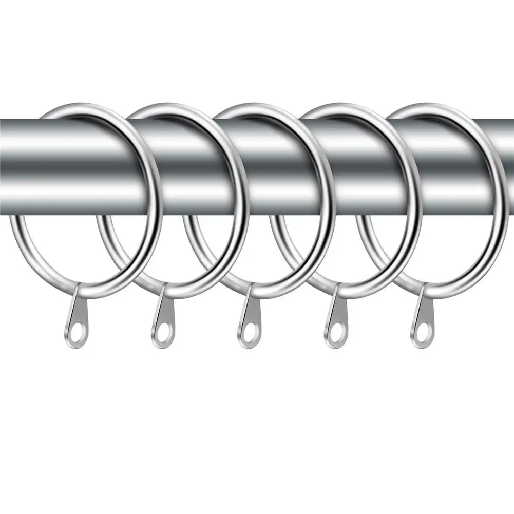 20 шт. металлические подвесные занавески кольца инструменты зажимы для штор набор