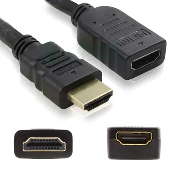 Кабель-удлинитель HDMI штекер-гнездо 30 см/50 см/1 м/2 м/3 м 3D 1 4 в Удлинительный кабель