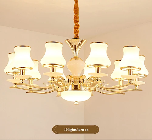 10 lights Современные хрустальные мраморные подвесные люстры со светодиодами, золотая металлическая светодиодная Люстра для гостиной, обеденная подвесная осветительная арматура - Цвет абажура: 10 lights