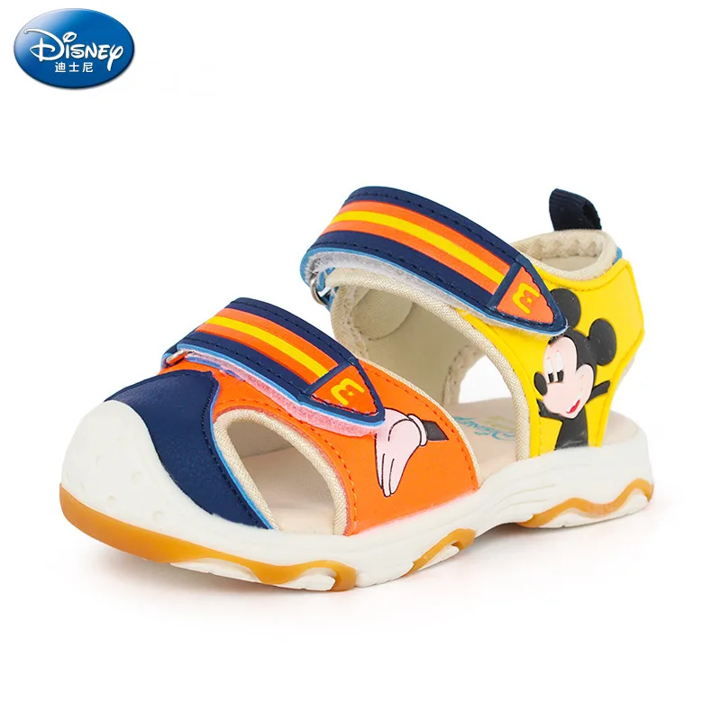 2018 Летний Новый disney детские сандалии для мальчиков От 1 до 3 лет мультфильм Микки и