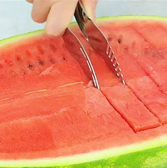 Нержавеющая сталь Фрукты быстрее Дыня резак сервер арбуз корер Cantaloupe резка
