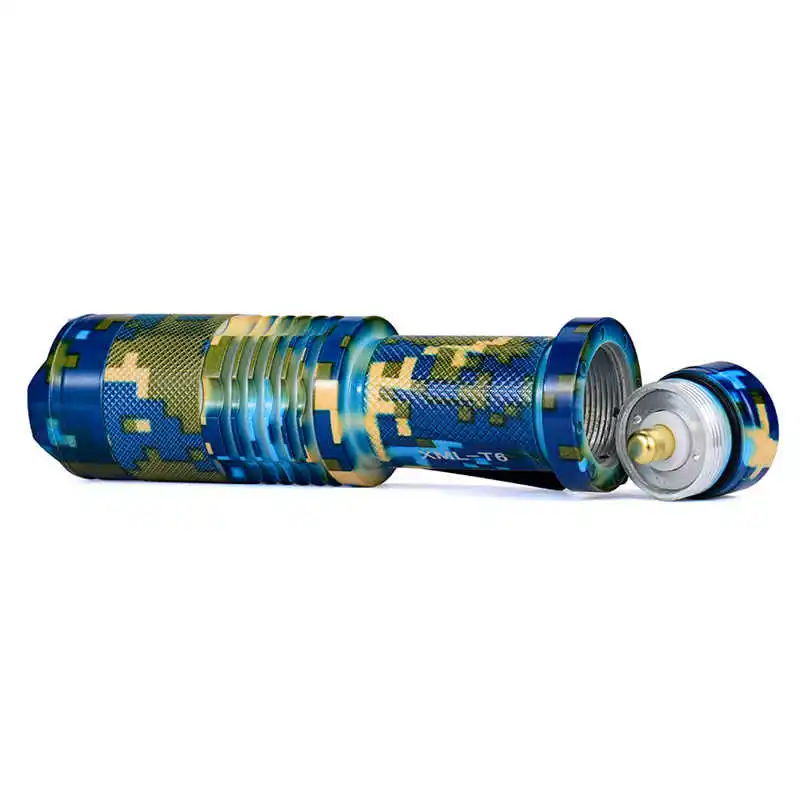 Zoomable T6 LED 5 Modes Flashlight Torch Zoom Lamp fanatic Outdoor Light powerful led flashlight use 18650 battery #3S20 | Лампы и