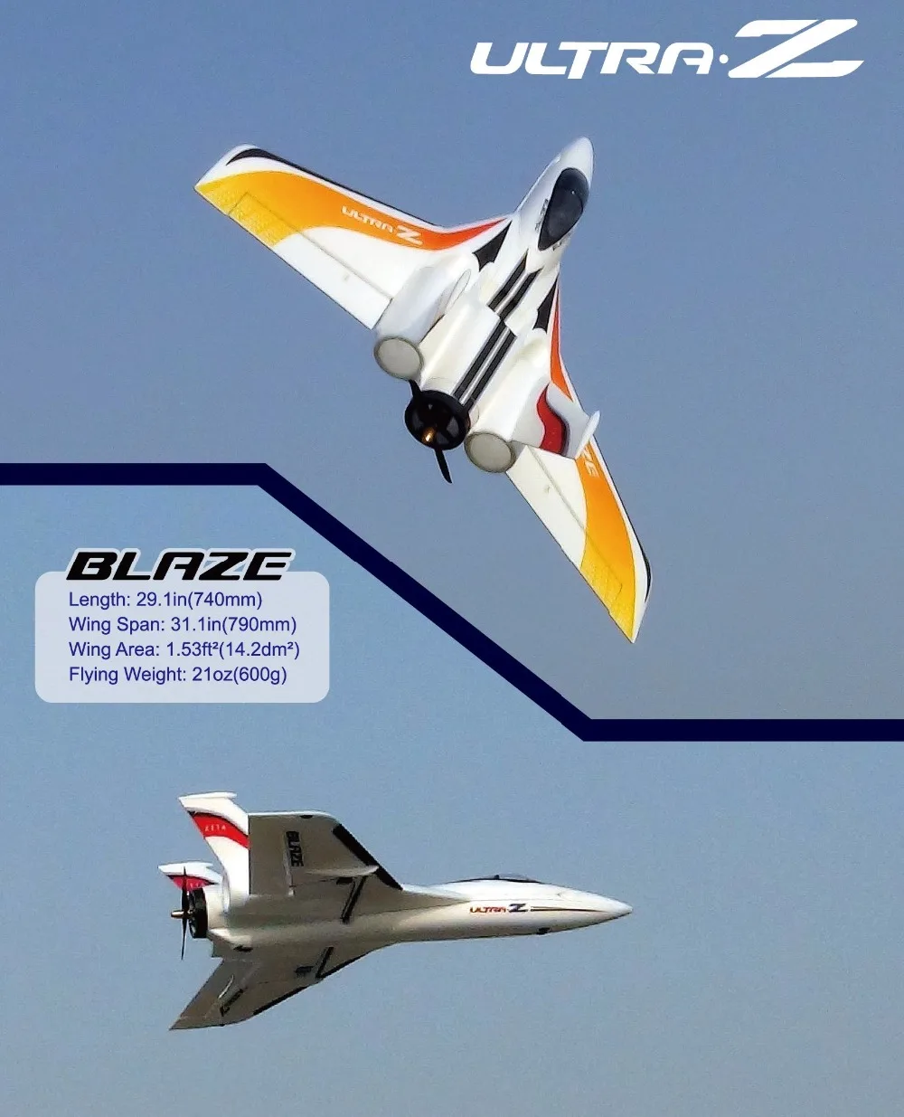 Ultra-Z Astro Blaze размах крыльев 790 мм EPO летающее крыло толкатель или 64 мм реактивный гонщик RC самолет комплект радиоуправляемая модель для хобби игрушка RC FLYWING