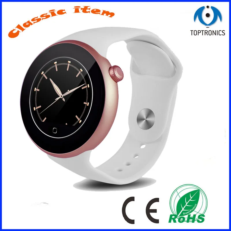 Новые модные женские Смарт часы цвета розового золота с Bluetooth мониторингом