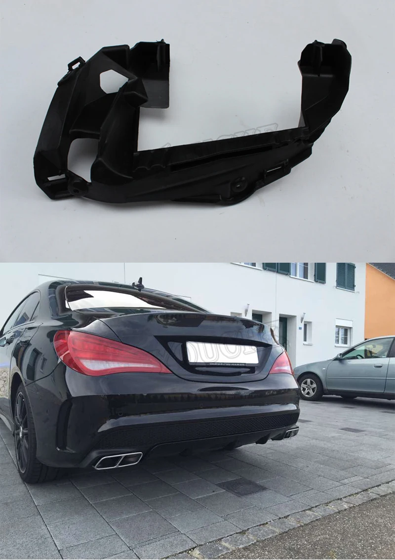 Подходит для Mercedes W117 CLA класса задний бампер диффузор с 4 Выпускной Endpipe CLA180 CLA200 CLA250 CLA45 Спорт