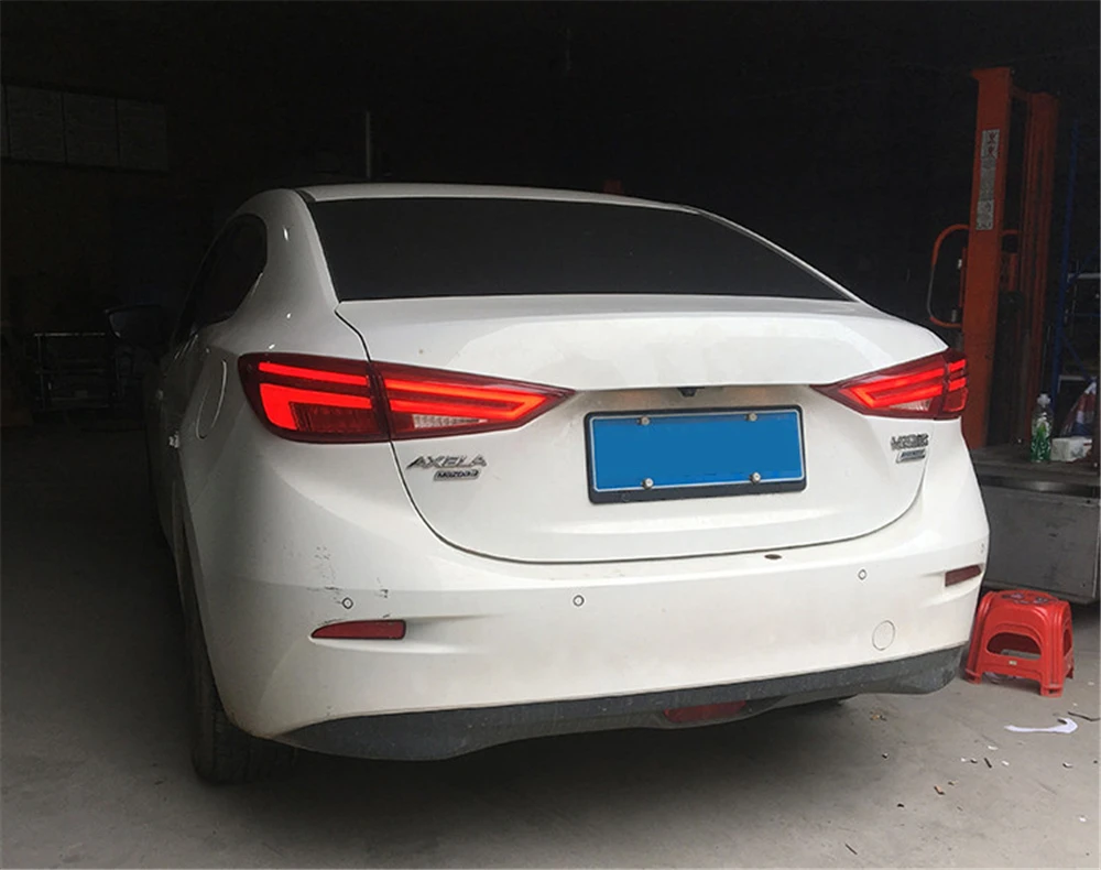 Автомобильная проблесковая 2 шт. для Mazda3 Axela хвост светильник s Mazda 3 M3 светодиодный фонарь светильник светодиодный задний фонарь Certa хвост светильник