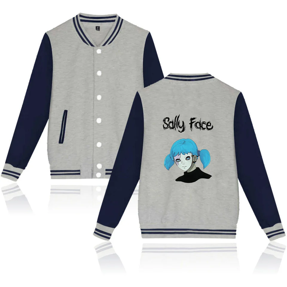 XXS-XXXXL, бейсбольная куртка для игры sally face, унисекс, толстовки, Толстовка sally face eyes, маскарадные костюмы, куртка, пальто размера плюс