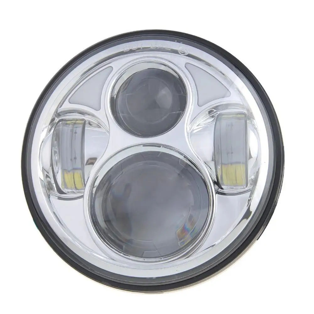 40W drl DOT 5-3/" 5,75 светодиодный фонарь для Yamaha V-Star XVS 650 950 для мотоцикла Bobber Кафе Racer 40 Вт 45 Вт 65 Вт 80 Вт фары - Цвет: 40W drl