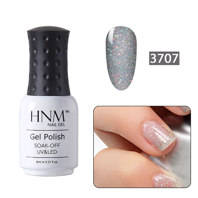 Гель лак HNM для ногтей неоновый Блестящий блестящий гель УФ светодиодная лампа