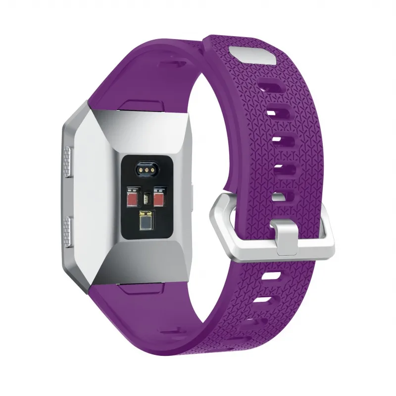 DAHASE спортивный силиконовый ремешок для часов Fitbit Ionic из нержавеющей стали с