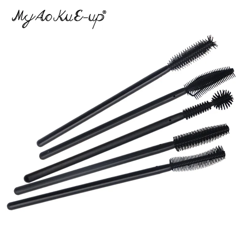 200 шт. одноразовые кисти для нанесения туши ресниц|eyelash brush silicone|mascara brusheyelash |