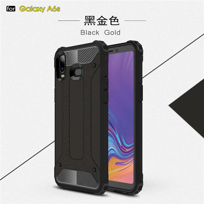 Чехол для Samsung Galaxy A6S ТПУ и ПК защитный бампер чехол телефона G6200 6'' |