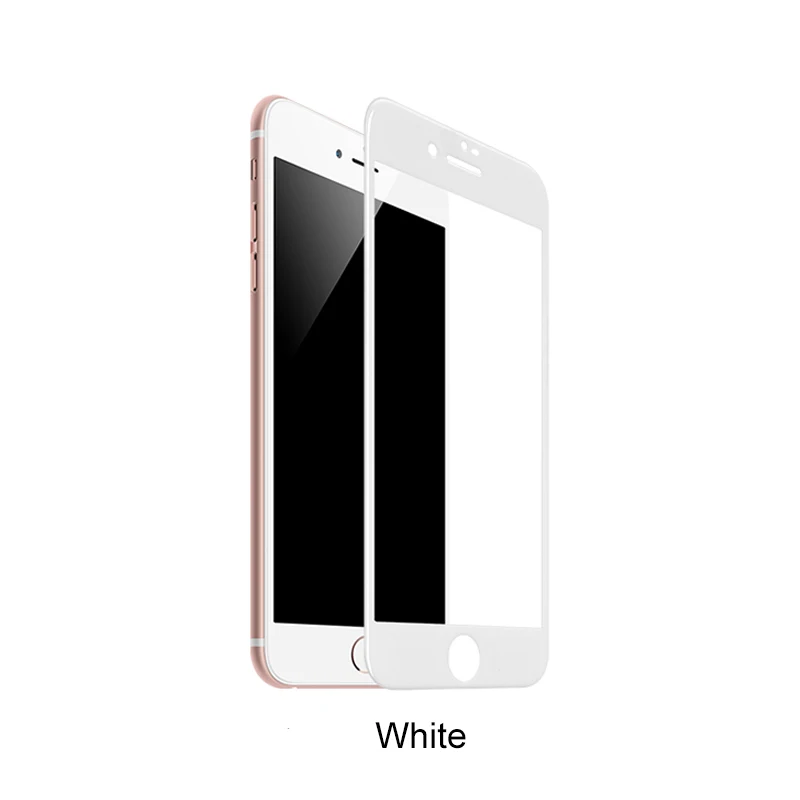 White HOCO для iPhone 7 / 7 PLUS Нано Закаленное Стекло Скрин Протектор Защитное Стекло Полное Покрытие для Сенсорного Экрана Телефона защитная пленка iPhone7+ стекло на Айфон 7 ПЛЮС Хоко Защита для Айфона - Цвет: White