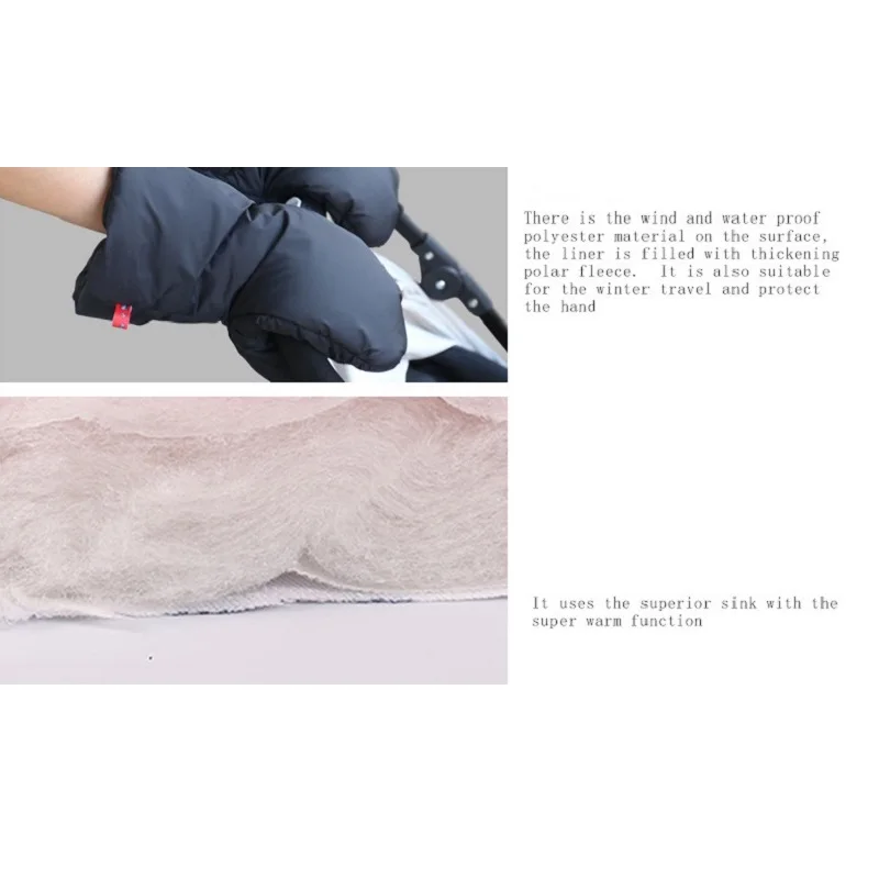 Детская коляска-клатч ручная муфта водонепроницаемые теплые перчатки