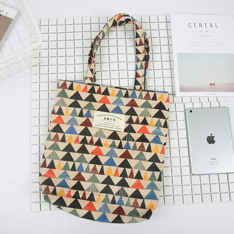 Вельветовая сумка YILE на плечо Осень зима эко шоппинг ZT9 05|eco shopping|shopping totebag eco |