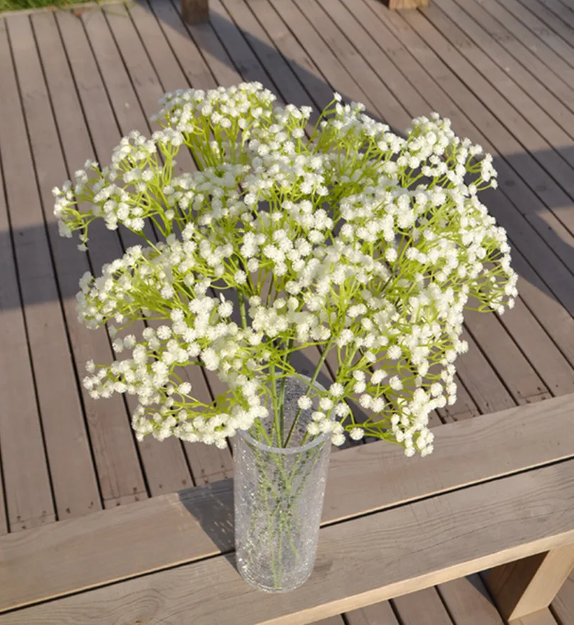 Пластиковый крем Babybreath 10p/фиолетовый 60 см искусственный цветок Babysbreath Звездный