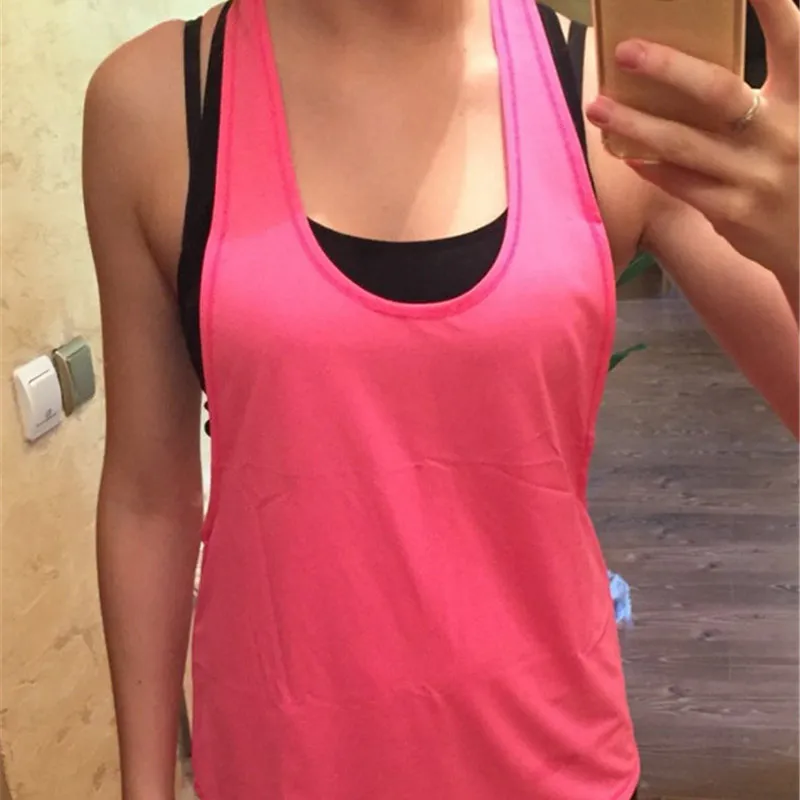Новинка 2018 женские рубашки для йоги спортивная одежда Быстросохнущий жилет