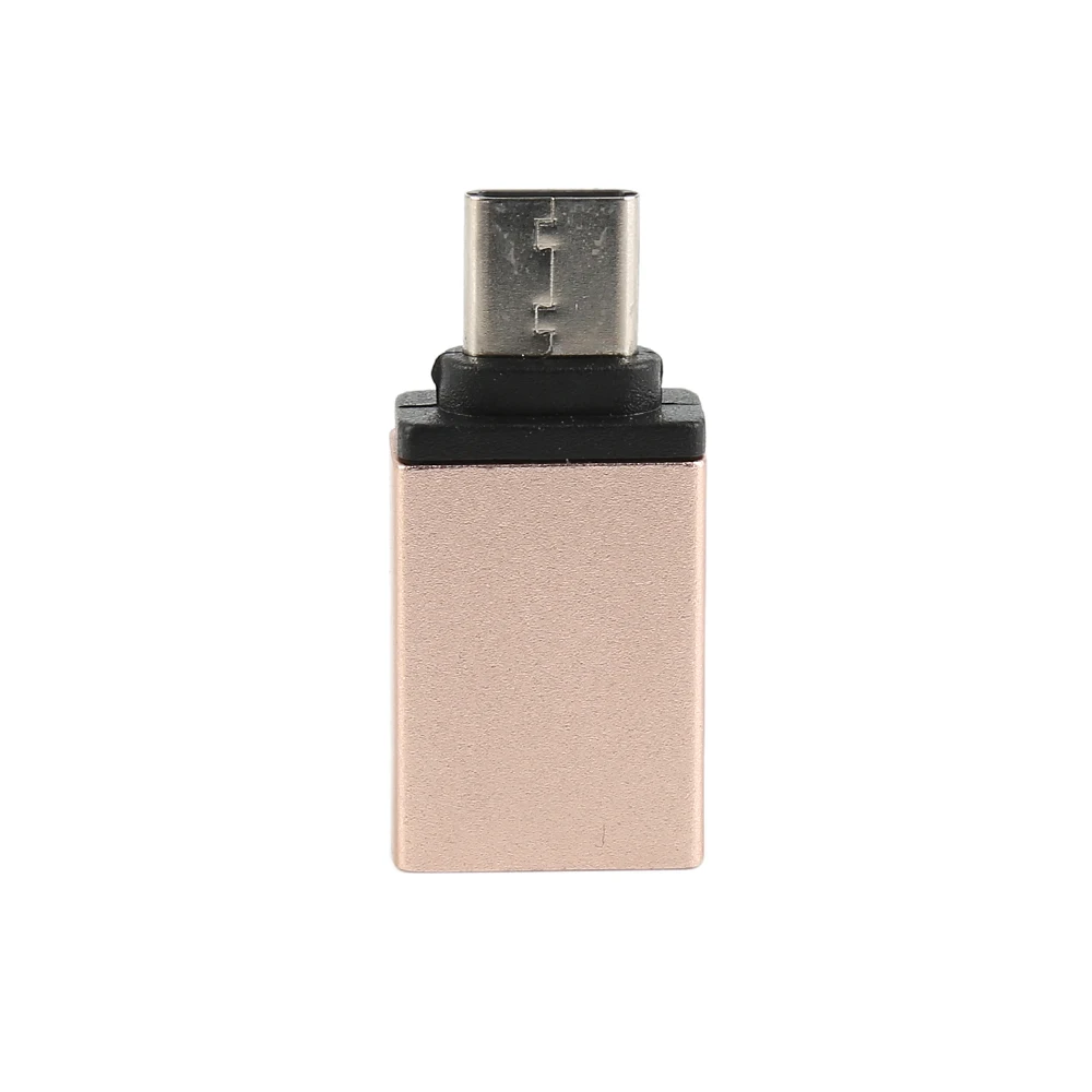Золотой Адаптер с разъемом type-C для USB 3,0 A Женский конвертер OTG функция USB 3,0 белый и черный OTG адаптер синхронизации данных для Macbook - Цвет: Золотой