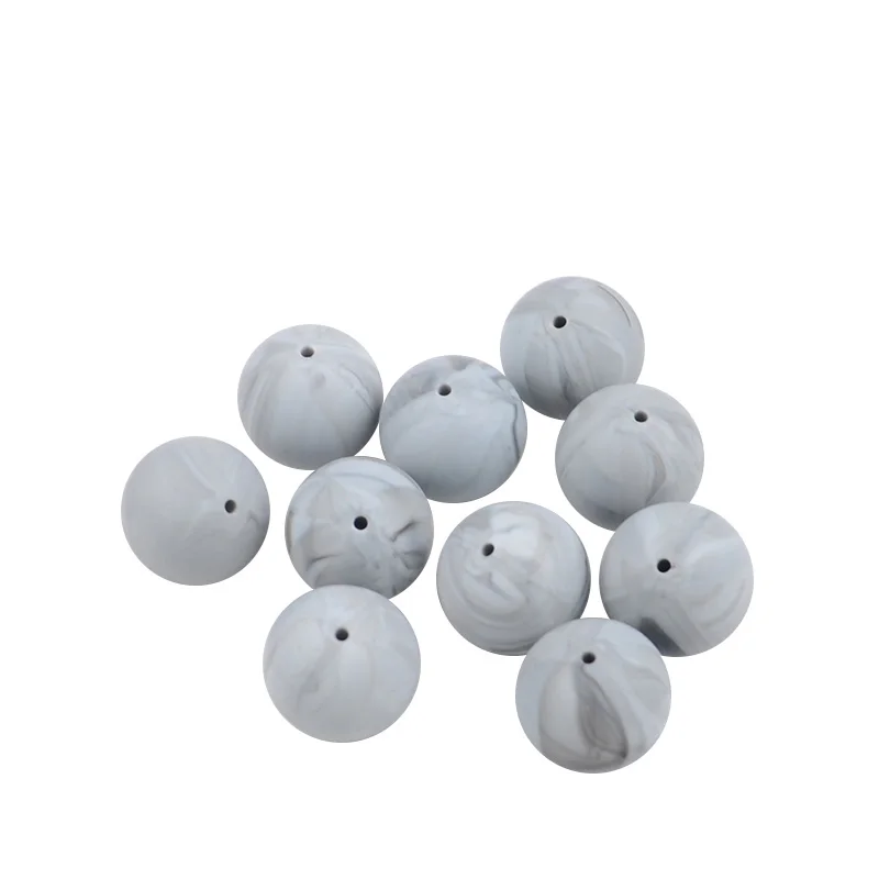 20 мм силиконовые бусины 30 шт. круглые детские для прорезывания зубов не содержит
