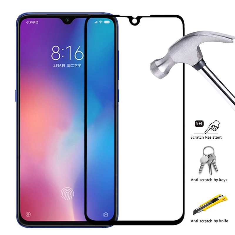 Защитное стекло для Xiaomi Mi 9 8 se полноэкранная Защитная пленка lite закаленное xiomi mi8