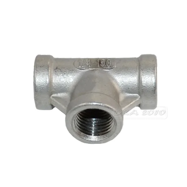 MEGAIRON 1/8 &quot 2&quot тройник 3 Way F/F фитинги для труб с резьбой из нержавеющей стали